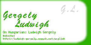 gergely ludwigh business card